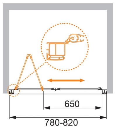 Душевая дверь CEZARES ANIMA-W-BS-90-C-Cr Душевая дверь CEZARES ANIMA-W-BS-90-C-Cr
