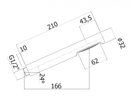 Ручной душ однопозиционный Cezares CZR-B-D1F-NOP Ручной душ однопозиционный Cezares CZR-B-D1F-NOP