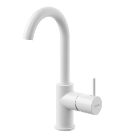 Смеситель для раковины однорычажный c тонкой ручкой, с донным клапаном Cezares LEAF-LSM-A-L-BIO