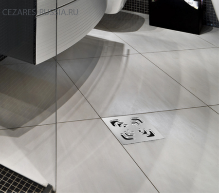 Точечный трап 150х150 мм Confluo Standard Square1, металл с перфорацией Square, без рамки Cezares 13
