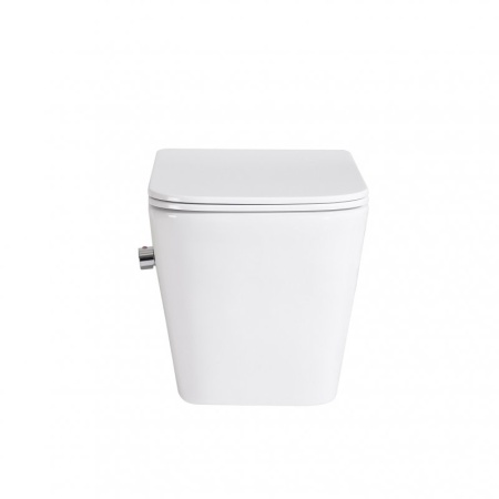 Унитаз подвесной с сиденьем и креплением с функцией биде и смесителем BelBagno BB3103CHR-BS/SC