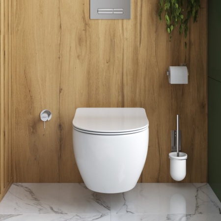 Чаша подвесного унитаза безободкового CEZARES COMFORT CZR-191-TH/BS Чаша подвесного унитаза безободкового CEZARES COMFORT CZR-191-TH/BS