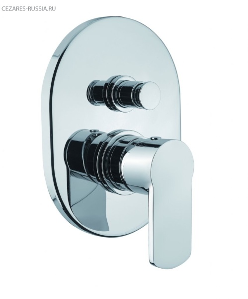 Встраиваемый однорычажный смеситель для душа с переключателем на 2 выхода Cezares GLAM-VDIM-OI Встраиваемый однорычажный смеситель для душа с переключателем на 2 выхода Cezares GLAM-VDIM-OI