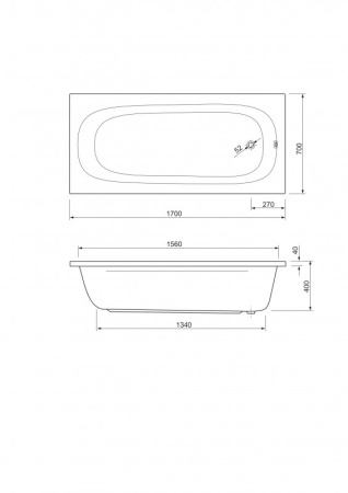 Передняя панель для акриловой ванны CEZARES EMP-150-SCR-W37 Передняя панель для акриловой ванны CEZARES EMP-150-SCR-W37