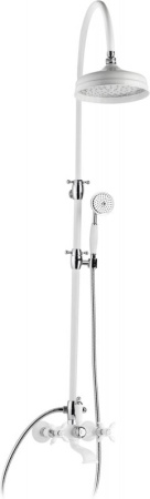 Душевая стойка со смесителем для ванны, верхним и ручным душем Cezares NOSTALGIA-CVD-01-M