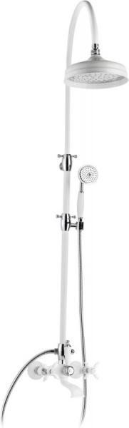 Душевая стойка со смесителем для ванны, верхним и ручным душем Cezares NOSTALGIA-CVD-NLC
