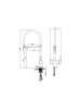 Смеситель для кухни с гибким изливом AltroBagno Flusso 050201 Ni