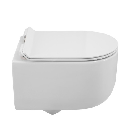 Чаша подвесного безободкового унитаза Belbagno со смывом TORNADO BelBagno SOFT-TOR BB084CH-TOR Чаша подвесного безободкового унитаза Belbagno со смывом TORNADO BelBagno SOFT-TOR BB084CH-TOR