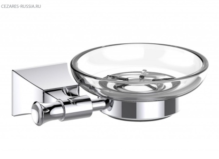 Мыльница стеклянная подвесная Cezares AM-M-016-CR