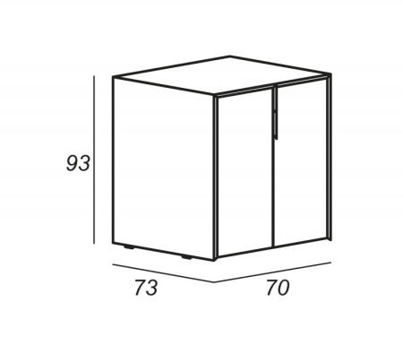 Полка подвесная, 30x20x75 Cezares 55050