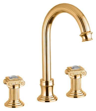 Смеситель для раковины на три отверстия Cezares OLIMP-BLS2-A-01-Sw