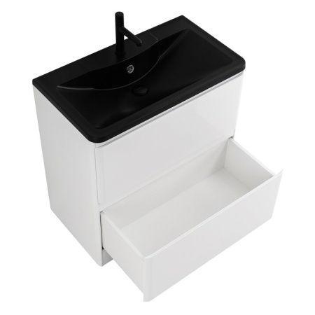 Раковина из искусственного камня BelBagno BB1000/455-LV-ART-ALR-NERO, чёрная матовая