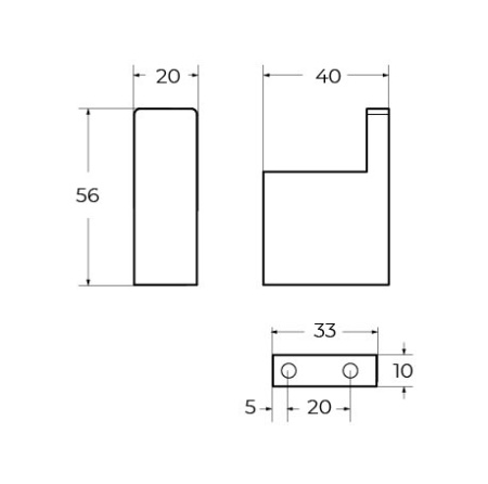 Крючок Cezares SLIDER-HK-NOP