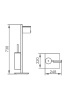 Стойка с туалетным ершиком и бумагодержателем AltroBagno FS 083304 Cr