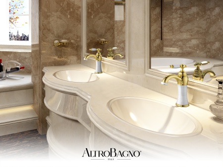 Смеситель для раковины AltroBagno Opera 0119 BrGi