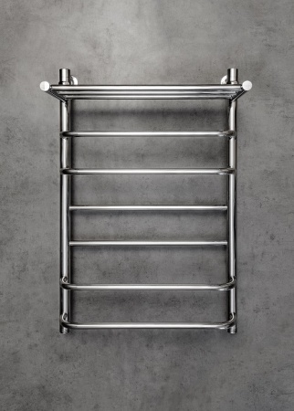 Полотенцесушитель водяной Chromix Brugg 50x80 П6 Cr с верхней полкой