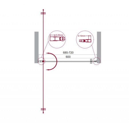 Душевая дверь в нишу BELBAGNO ETNA-B-1 ETNA-B-1-90-C-Cr Душевая дверь в нишу BELBAGNO ETNA-B-1 ETNA-B-1-90-C-Cr