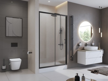 Душевая дверь BelBagno UNO-195-BF-1-140-CH-CR Душевая дверь BelBagno UNO-195-BF-1-140-CH-CR