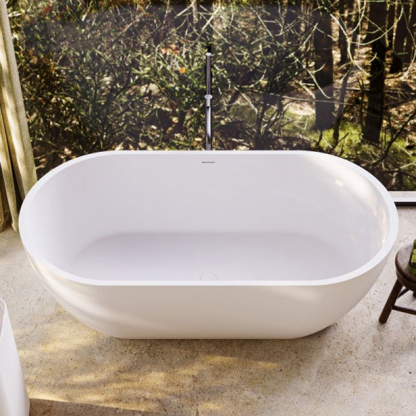 Ванна из искусственного камня Solid Surface CEZARES CZR-STYLUS-160-80-54-SSB