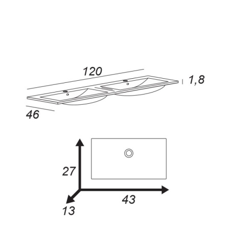 Колонна подвесная с одной распашной дверцей и выдвижным ящиком, 35x32x150 Cezares 55183