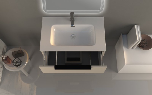 База под раковину с двумя выдвижными ящиками, 74x46x62 Cezares 55159