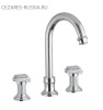 Смеситель для раковины на три отверстия Cezares OLIMP-BLS2-A-01-Sw