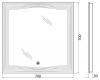 Зеркало BelBagno SPC-LNS-700-700-LED-TCH