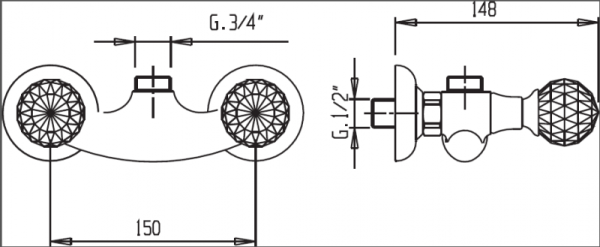 Смеситель для душа CEZARES ATLANTIS-DS ATLANTIS-DS-02-Sw Смеситель для душа CEZARES ATLANTIS-DS ATLANTIS-DS-02-Sw