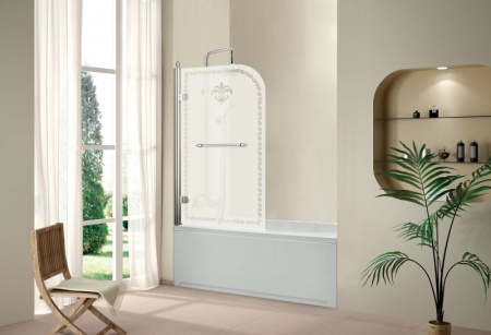 Душевая шторка на ванну CEZARES RETRO-V-1-80 RETRO-V-1-80/145-PP-G-R