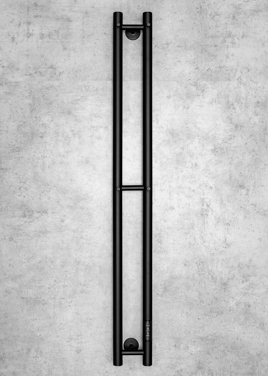 Полотенцесушитель электрический Chromix Kassel 10x120 П3 MB с сухим теном и крючками