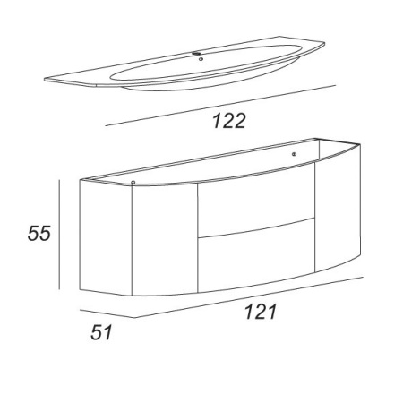 Зеркало со встроенной LED подсветкой и сенсорным выключателем Touch System, реверсивное Cezares 4031