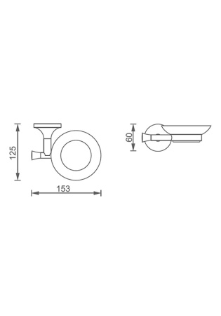 Мыльница подвесная AltroBagno Corposo 080709 Cr