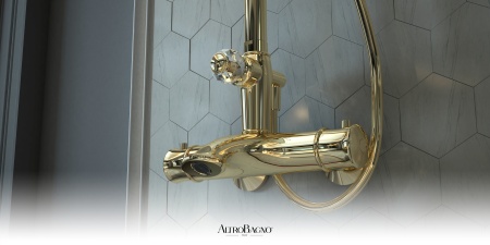 Душевая система с термостатом AltroBagno Beatrice 030408 Or