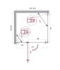 Душевой уголок BELBAGNO ETNA-AH-12 ETNA-AH-12-120/100-C-Cr