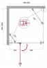 Душевой уголок BELBAGNO KRAFT-AH-12 KRAFT-AH-12-100/90-C-Cr-L