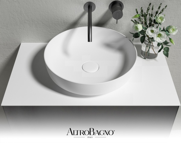 Тумба с раковиной AltroBagno Calabria 800 Matte black Тумба с раковиной AltroBagno Calabria 800 Matte black