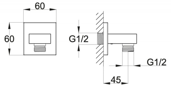 Штуцер BelBagno ARLIE ARL-PG-CRM Штуцер BelBagno ARLIE ARL-PG-CRM