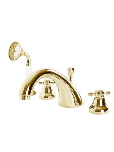 Смеситель на борт ванны с ручным выдвижным душем Cezares GOLF-BVD-03/24-Bi Смеситель на борт ванны с ручным выдвижным душем Cezares GOLF-BVD-03/24-Bi