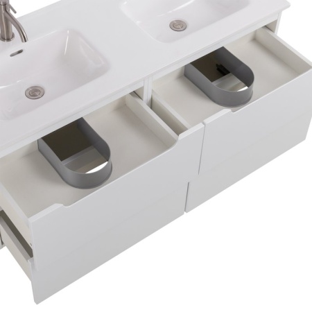 Керамическая раковина с двумя чашами BelBagno BB1200-2-ETL