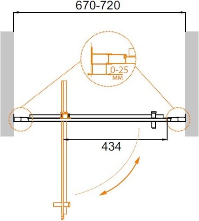 Душевая дверь CEZARES MOLVENO-BA-1-90-C-Cr-IV Душевая дверь CEZARES MOLVENO-BA-1-90-C-Cr-IV