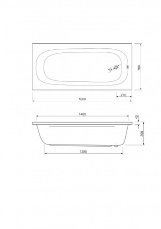 Передняя панель для акриловой ванны CEZARES EMP-150-SCR-W37 Передняя панель для акриловой ванны CEZARES EMP-150-SCR-W37