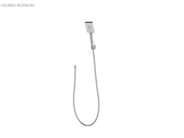 Ручной душ со шлангом и держателем BelBagno LUCE LUC-DFS-NERO Ручной душ со шлангом и держателем BelBagno LUCE LUC-DFS-NERO