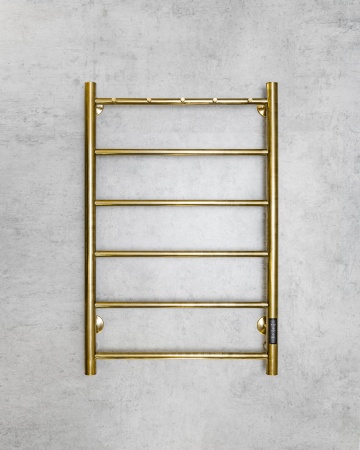 Полотенцесушитель электрический с сухим теном Chromix Bonn 50x80 П6 Br с крючками