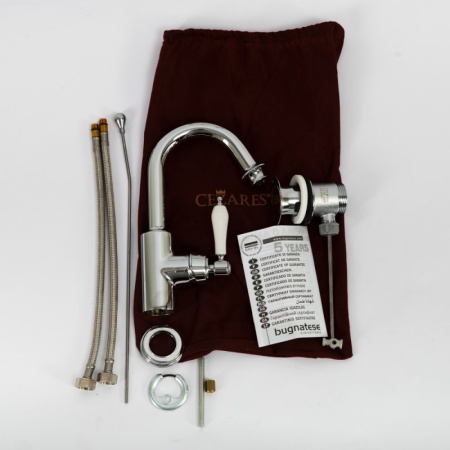 Смеситель для раковины однорычажный с донным клапаном Cezares APHRODITE-LS2-03/24-Bi