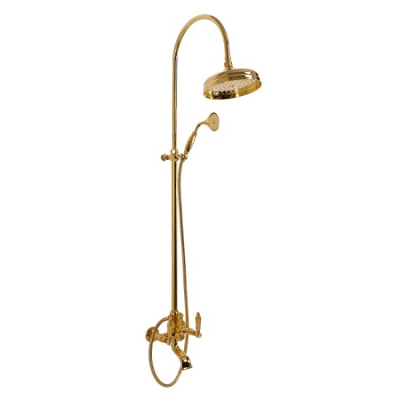 Душевая стойка со смесителем для ванны, верхним и ручным душем Cezares FIRST-CVD-01-M