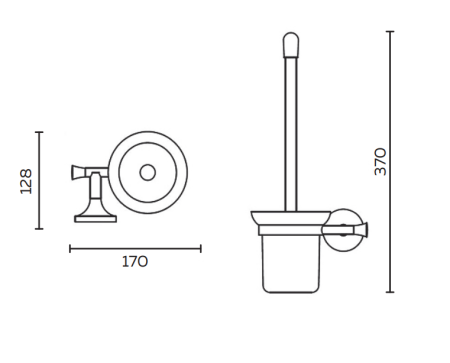 Ершик AltroBagno Corposo 081209 Or