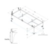Металлический каркас для акриловой ванны CEZARES PLANE-180-90-MF-R Металлический каркас для акриловой ванны CEZARES PLANE-180-90-MF-R