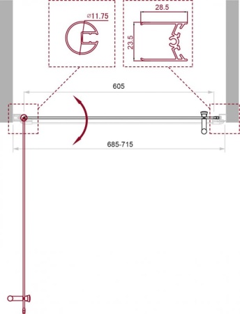 Душевая дверь в нишу BELBAGNO UNO-B-1 UNO-B-1-60-C-Cr Душевая дверь в нишу BELBAGNO UNO-B-1 UNO-B-1-60-C-Cr