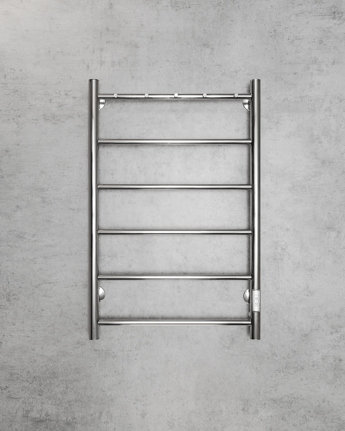 Полотенцесушитель электрический с сухим теном Chromix Bonn 50x80 П6 Cr с крючками