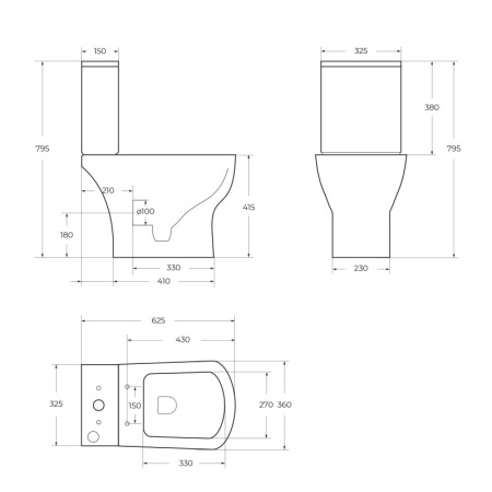 Чаша напольного унитаза BelBagno LAGO BB128CP Чаша напольного унитаза BelBagno LAGO BB128CP